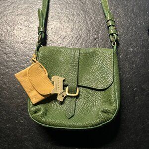 Radley London Shoulder Bag Green Mottled Leather